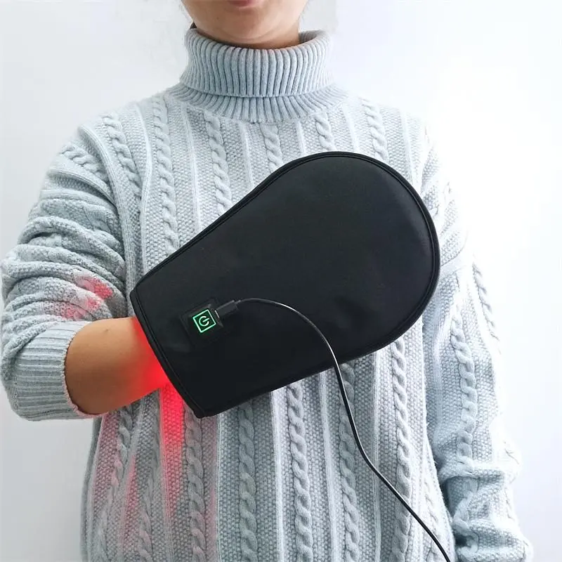 Red Light Therapy Gloves with Storage, 40 LED Infrared & Red Light Combo (660nm-850nm) - Wearable Smart Accessory for Electronics