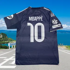 25 26 Away Black Fan Edition No. 10 Mbappé Short-Sleeve Jersey