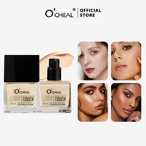 O'CHEAL Hydrating Liquid Foundation, Long-Lasting Makeup and Lightweight, Medium Coverage& Semi-Matte Concealer & Foundation