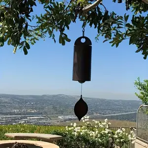 1pc, Beautiful Iron Pipe Windbell, Outdoor Yard Garden Retro Bell Sound Iron Tube Metal Heroic Windbell Wind Chime Pendant, Garden Patio Decoration, Send Friends and Relatives To Commemorate The Wind Chimes, Memorial Gifts, Outdoor Garden Decor