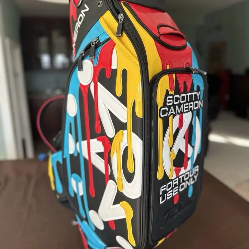 Scotty Cameron 2025 HAWAIIAN OPEN Tour Staff Bag Hula Sony Hawaii Paint Drip NEW