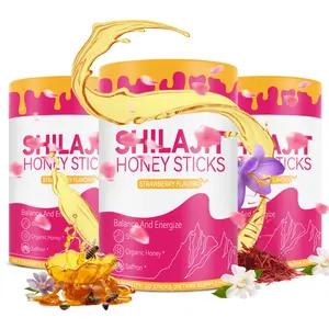 Women Multi-Mineral Honey Sticks | Strawberry Flavor | Shilajit, Shatavari & Saffron | Hormonal Balance & Energy