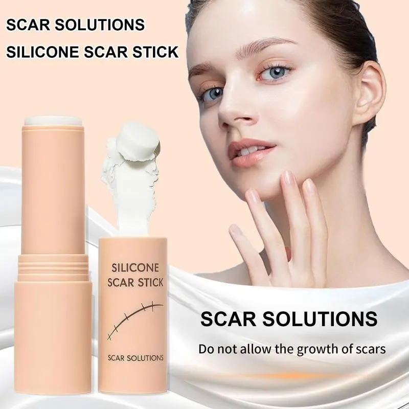 Scar Solutions Silicone Scar Stick for Face and Body 60% Soothing Moisturizing Gentle on All Skin Types Easy-to-Use Stick Design 6g,travel essentials