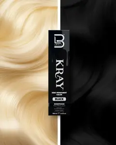 L3VEL3 KRAY Black Semi Permanent Color with Aloe Vera Organic Argan Oil & Sunflower Seed Oil Nourishing  Formula