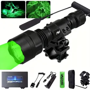 VASTFIRE High Power Ultra-Bright LED Outdoor Rechargeable Flashlight, High-Lumen Waterproof Aluminum Alloy Shell Model with Remote Switch and Clip, Ideal for Camping, Hiking, Emergency Lighting, High Power Flashlight,summervibes
