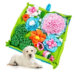 Pet Feeding Mat, Multifunctional Pet Sniffing Pad, Pet Interactive Feeding Toy, Dog & Cat Accessories for Indoor Outdoor Use