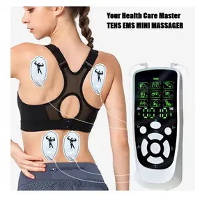 3-in-1 TENS EMS Muscle Stimulator - Multi-Mode, Portable Massage Devices, Dual Channel Pulse Massager with 24 Modes, 20 Intensity Levels, 8 Pads, USB Rechargeable Full Body Electric Massager for Daily Relaxation, Multi-Mode Massage Devices