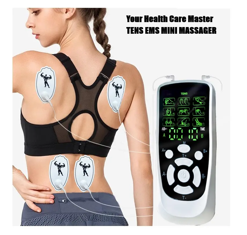 3-in-1 TENS EMS Muscle Stimulator - Multi-Mode, Portable Massage Devices, Dual Channel Pulse Massager with 24 Modes, 20 Intensity Levels, 8 Pads, USB Rechargeable Full Body Electric Massager for Daily Relaxation, Multi-Mode Massage Devices,summerwins