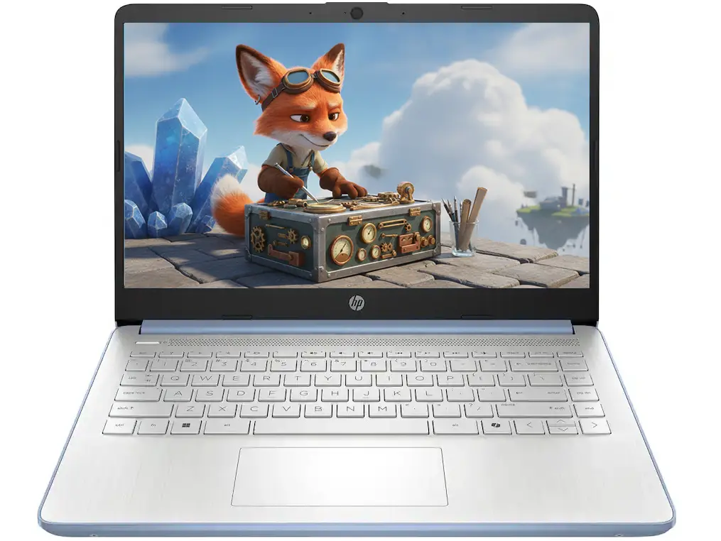 HP Essential Laptop Computer for Student Daily, Microsoft Office 365, Intel N150, 4GB RAM, 128GB Storage, Long Battery Life & Fast Charging, Windows 11 Home, Sky Blue