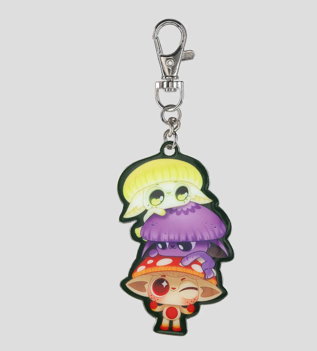 Kaleidos Creative - Capkins Buddies Keychain - Collectible - Accessory - Bag Charm - Mushroom