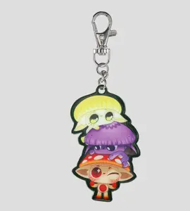 Kaleidos Creative - Capkins Buddies Keychain - Collectible - Accessory - Bag Charm - Mushroom