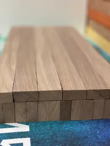 WSHYUFEI Kiln-Dried Walnut Wood Cutting Board Blanks - DIY Woodworking Handicraft Supplies, Woodworking Tools, 12/20/24in Packs (6/12/19 Counts), Natural, Food-Safe, Sustainable, USA-Made, Sturdy Slats