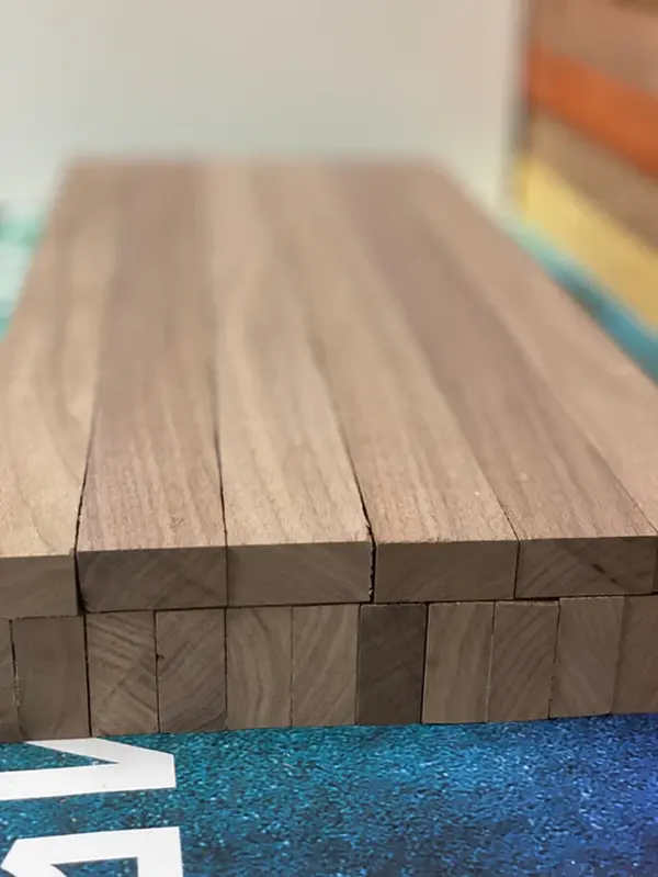 WSHYUFEI USA-Made Kiln-Dried Walnut Wooden Cutting Board Blanks - DIY Woodworking Handicraft Supplies, Food-Safe, Sustainable, Stable Wood Slat, 12/20/24in Packs (6/12/19 Counts, 12 Pack Option), Natural Look