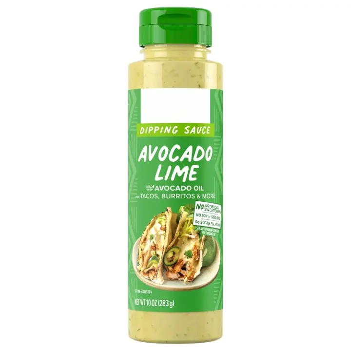 Avocado Oil Dipping Sauce, Refreshing Avocado-Lime Flavor, 10 oz