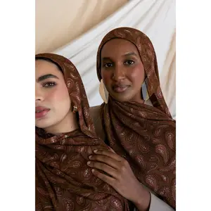 VELA Spiced Paisley Print Modal Hijab