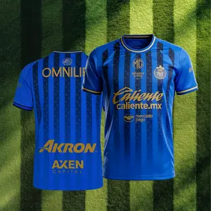 25 26 Chivas de Guadalajara 3rd Away Soccer Jersey, Blue Fan Version, Short Sleeve, Quick-Dry Football Shirt, Liga MX Fans Jersey