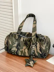 Personalized casual texture large capacity pillow armpit shoulder bag, camouflage leopard print messenger bag, Casual Crossbody Bag, Casual Messenger Bags, versatile large capacity suitable for parties, street shooting, etc.