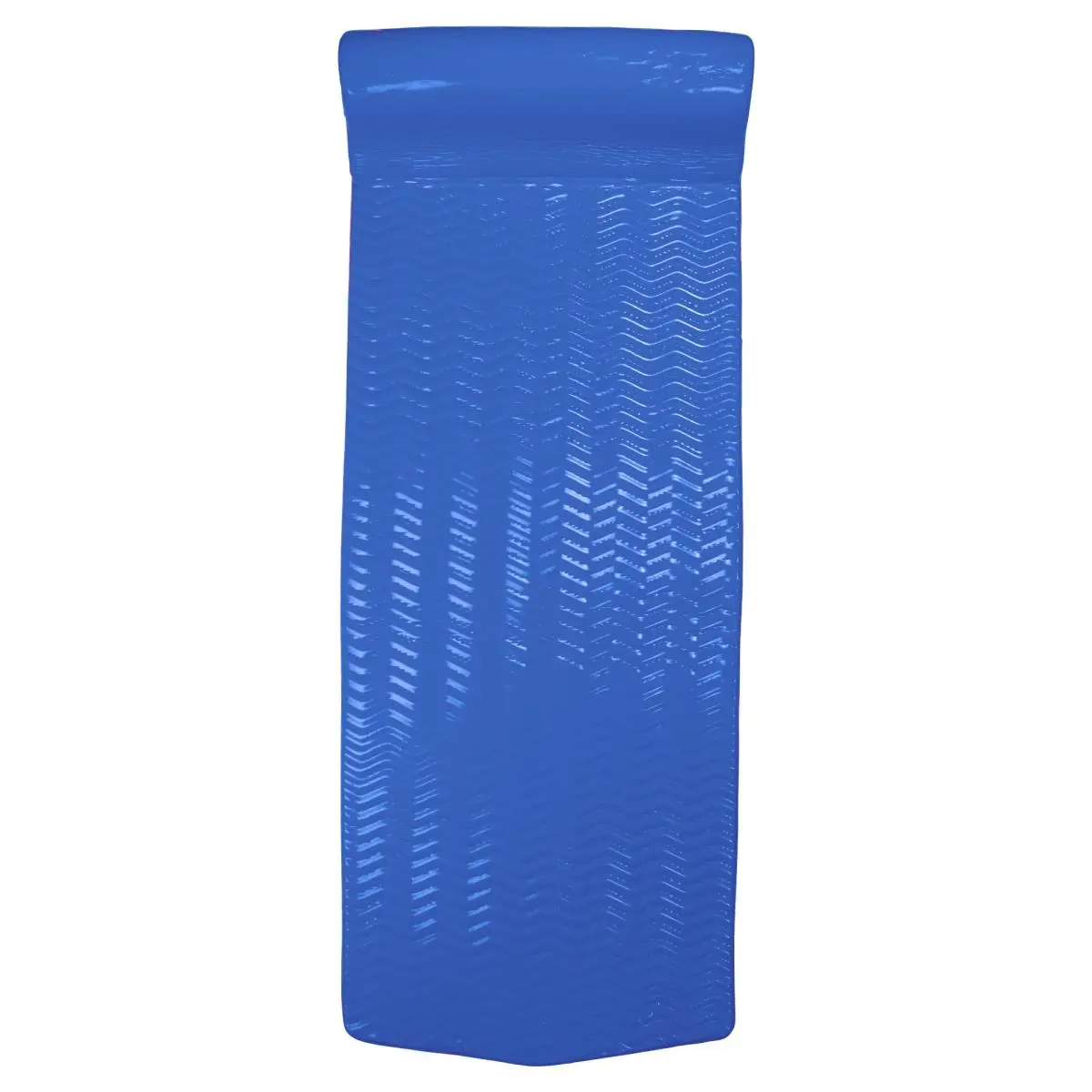 Northlight  74 in. Floating Foam Swimming Pool Mattress Lounger with Head Rest, Blue