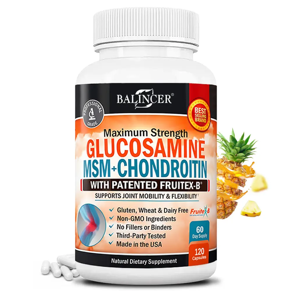 Balincer Glucosamine Sulfate Health Supplement – ​​Supports Joint and Bone Health 120 Capsules