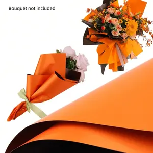 20pcs Dual Color Packaging Paper, & Flower Bouquet Wrapping, Waterproof DIY Valentine's Day Handheld Bouquet, Gift for Girlfriend