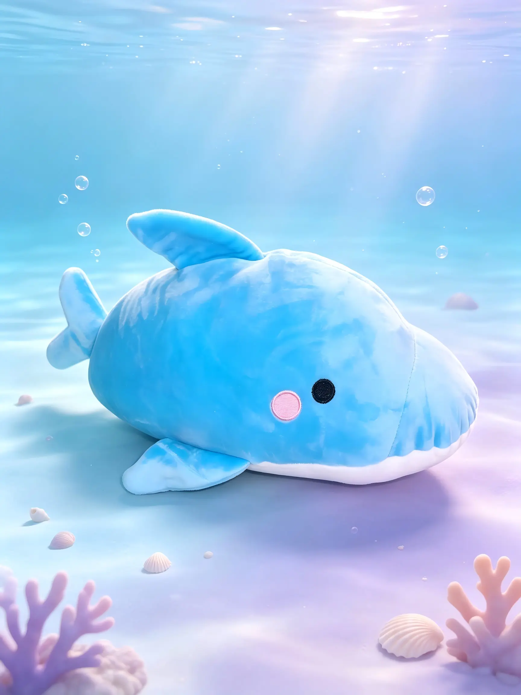 11" Ocean Dolphin Plush Cute Stuffed Animal Soft Huggable