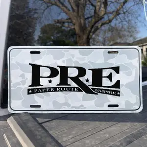 Camo License Plate, Urban Camouflage Vanity Plate, Street Style Car Tag, Modern Truck Decor, Aluminum License Plate