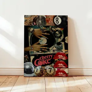 Art Poster Collection! Includes black girl, fashion, leopard, and music - themed prints. Great for adding aesthetic appeal to bedrooms, bars, or offices. Customize with your own frame. Perfect as a unique gift. Unframed. Decor Wall