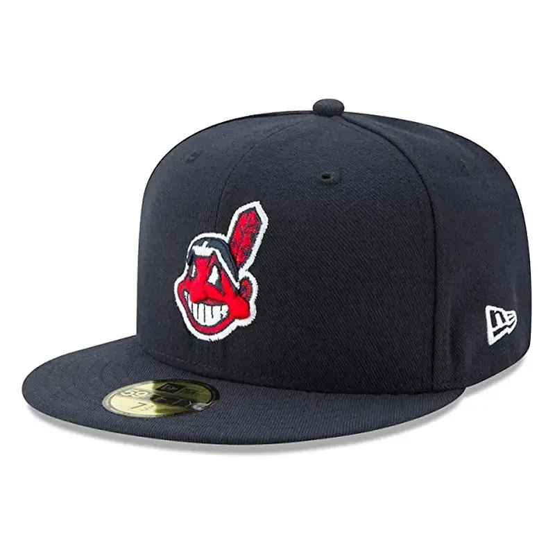 Men's Cleveland Indians New Era Navy/Red Home Authentic Collection On-Field Low Profile 59FIFTY Fitted Hat
