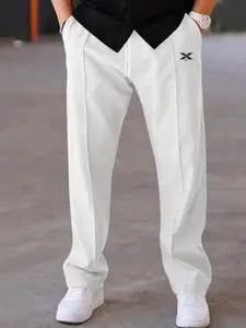 Men's Solid Casual Long Pants, Oversize Drawstring Waist, Loose-Fitting Asymmetrical Design, Pocketed, All-Season Outdoor Wear