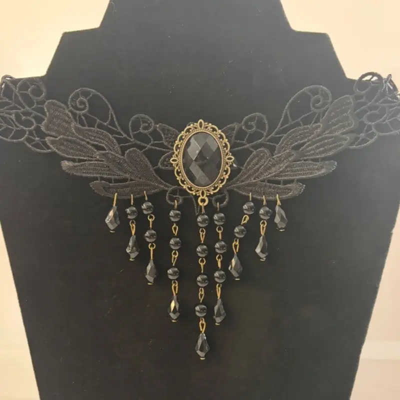 Black Crochet Choker