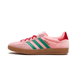 Adidas Gazelle Indoor Women's Pink Velvet Casual Athletic Retro Trainer Sneakers, JI2713