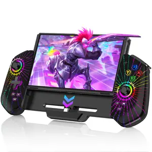 ESYWEN Switch Controller with Hall Joystick for Nintendo Switch/OLED, One-Piece Wired Switch Pro Control with Turbo/4 Game Slot/Vibration, Handheld Joypad Controller for Nintendo Switch Controller