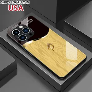 Suitable for [iPhone 13 Pro Max] Personality simple split dragon pattern creative business high-end anti-drop glass mobile phone case affordable anti-drop anti-fingerprint 995