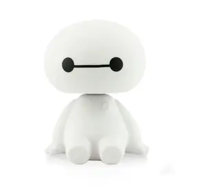 Cute Bobblehead for Car Dashboard Decoration | Bay Max Spring Bouncy Dashboard Decor for Car | Cute Car Interior Accessories