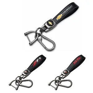 Classic Chevrolet/SS/AT4/Z71 Keychain-Vintage StyleLeather & Distressed Metal Finish | Retro Car Accessory for American Muscle Fans usa stock