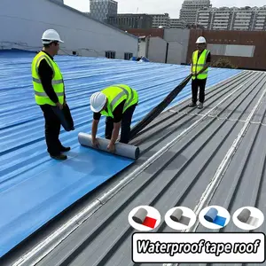 2-Pack FuBon RUNTIAN PE waterproof sealant tape, 19.6in x 196in.  Resists extreme temperatures (-76°F to 230°F) and UV aging.  Ideal for roofs, walls, pipes, and vehicle tops—provides long-lasting, reliable waterproofing.