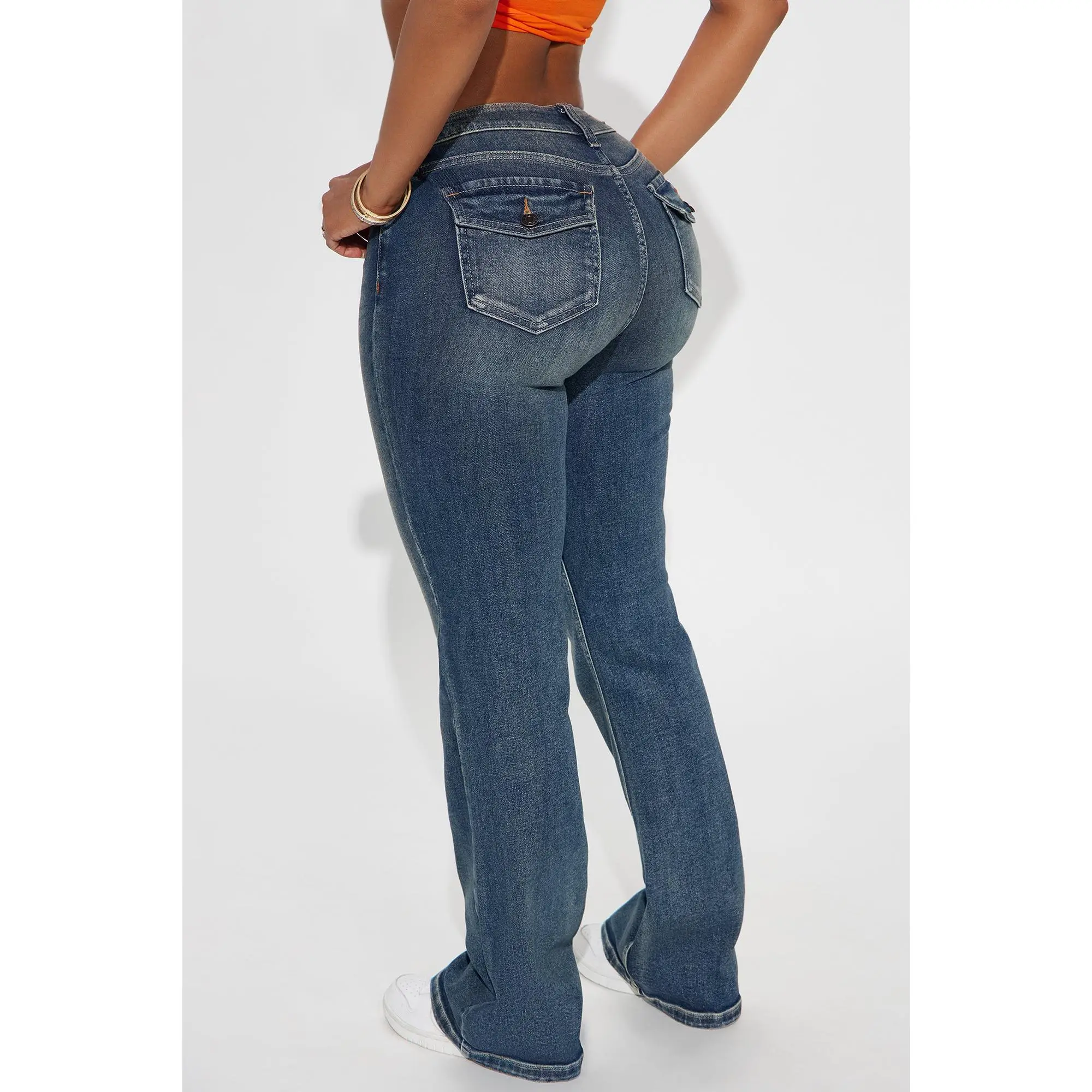 Catch You Up Bootcut Jeans - Dark Wash