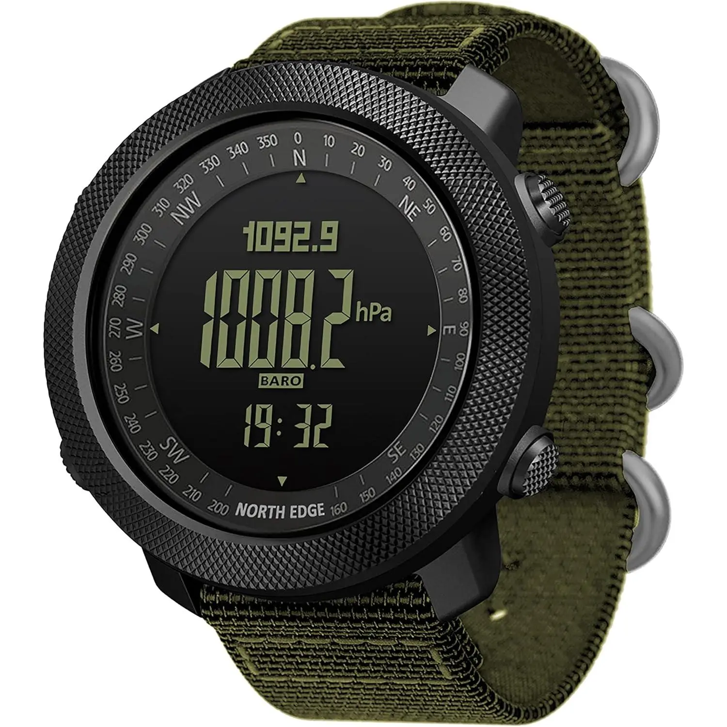 Apache Tactical Sports Watches for Men - Outdoor Survival Military Digital Watches with Durable Band, Steps Tracker & Calories Feature