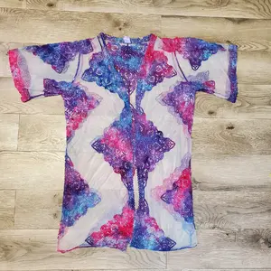 Ladies Small/med Dyed Kimono Style Duster