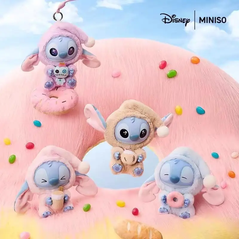 Disney Stitch - Themed Plush and Vinyl "Must - Eat - Even - When - Tired" Keychain: Ideal for Bag Decoration, Collecting, and Adding a Touch of Whimsy#Summervibes