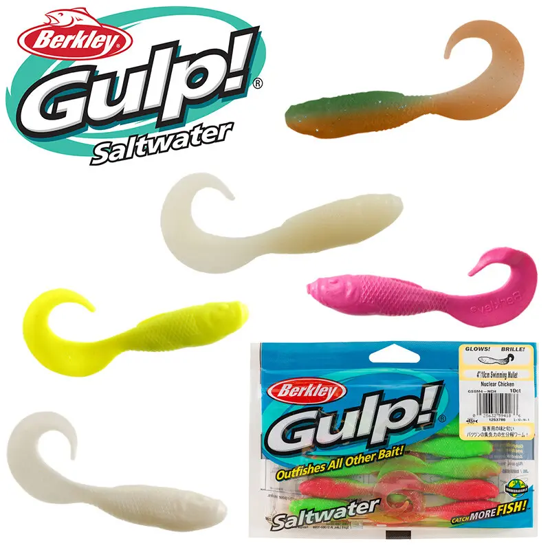 Berkley Gulp Swimming Mullet Saltwater Soft Plastic Fishing Bait - Choose Your Color Option