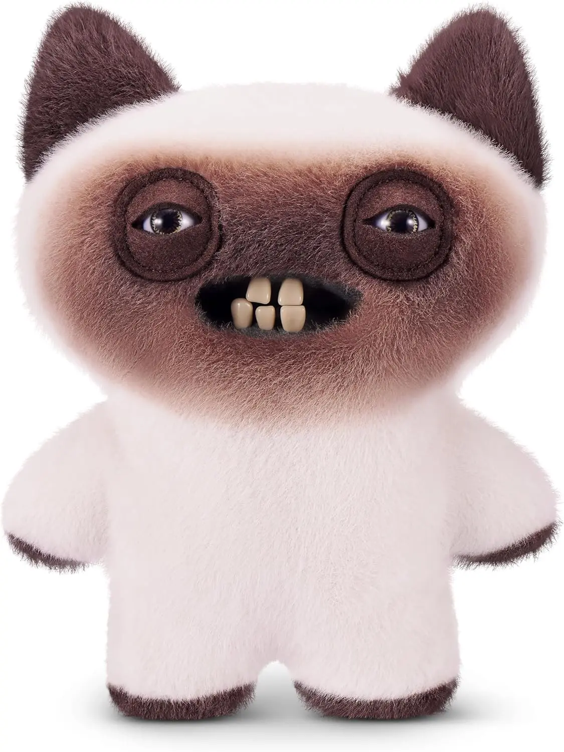 Fuggler Alley Cats 9-Inch Plush Toy (Yawper) by ZURU – Funny Ugly Monster Stuffed Animal with Human-Like Teeth, Collectible Plush for Kids, Tweens, Teens, Adults & Cat-Loving Weirdos