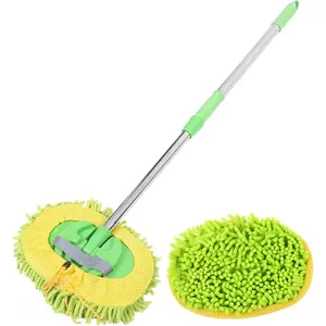 Telescopic Car Wash Mop with Long Handle Car Cleaning Brush Tool Soft Durable and Easy to Clean Ideal for Detailing Without Damaging Paint Surfaces or Causing Scratches Premium Car Care Accessory