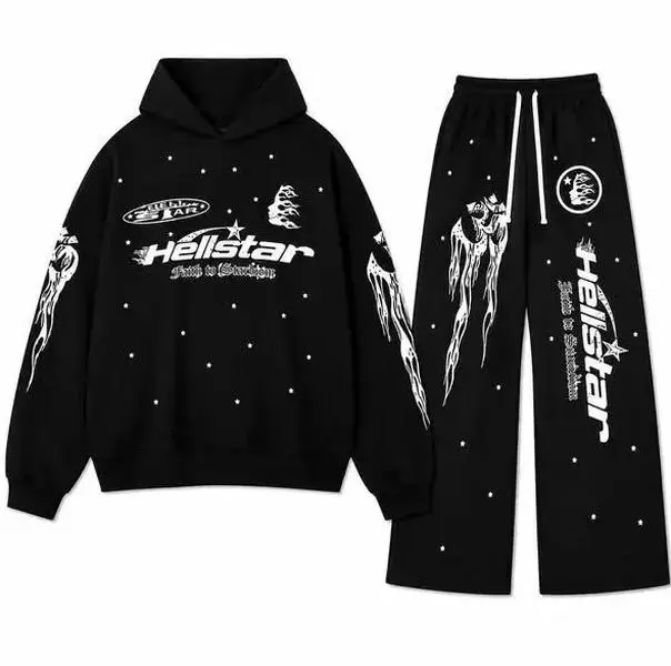 Hellstar Fashion Zip-Up Hoodie 2025 – Unisex Oversized Graphic Hoodie, Long Sleeve Lightweight Breathable Streetwear Jacket, Casual Sportswear, Adult Sizes S–5XL