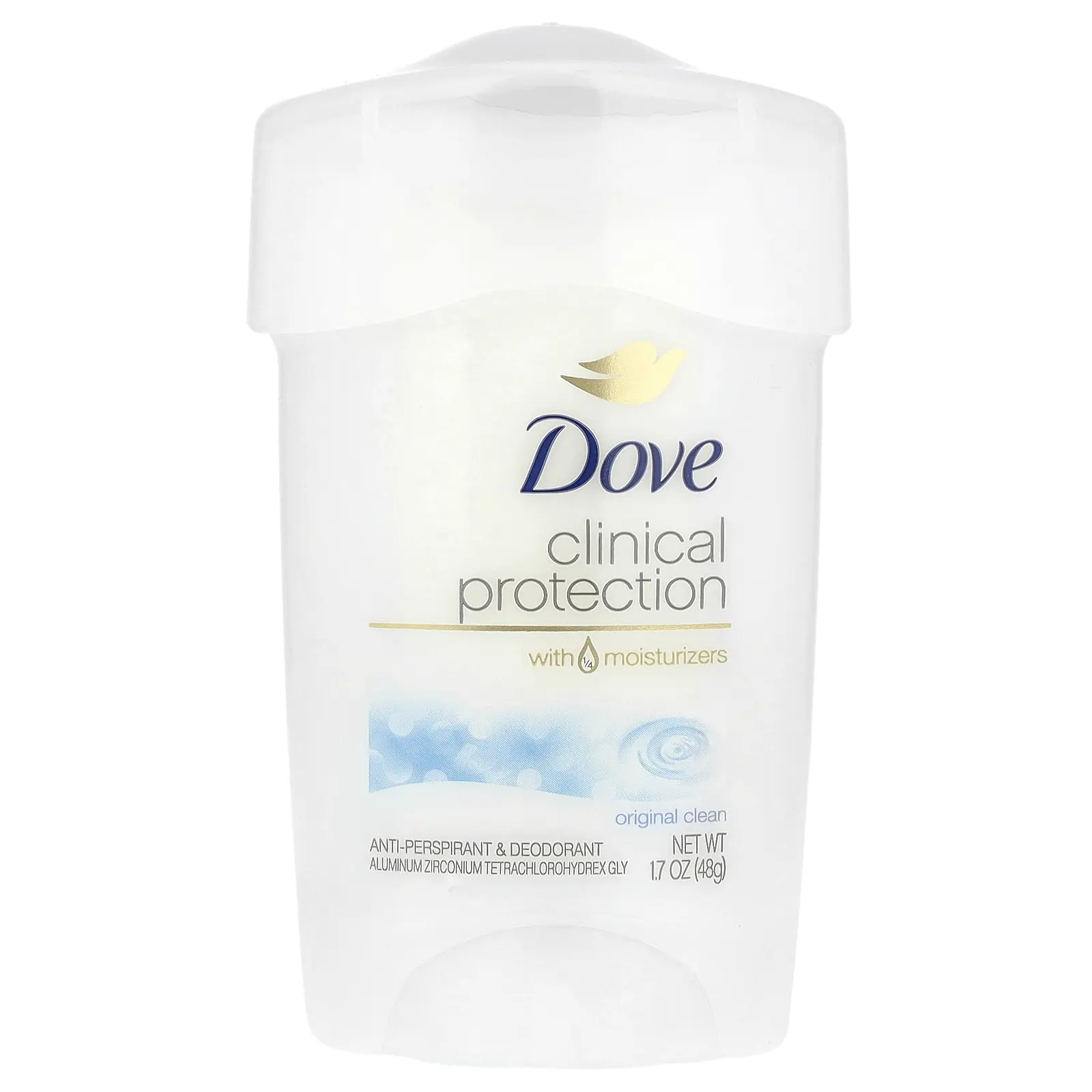 Dove Clinical Protection, Anti-Perspirant Deodorant, Original Clean, 1.7 oz (48 g)