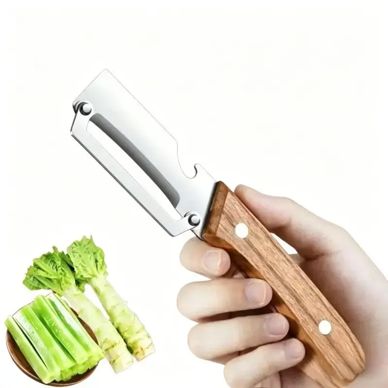 2pcs Heavy-Duty Fruit Peeler Set: A Versatile Stainless Steel Tool for Pineapple Eyes and Sugarcane Husks. Ideal for Home Canning, Fruit Platter Preparation, and as a Gift Basket Item for Culinary Enthusiasts Who Love Exotic Fruits