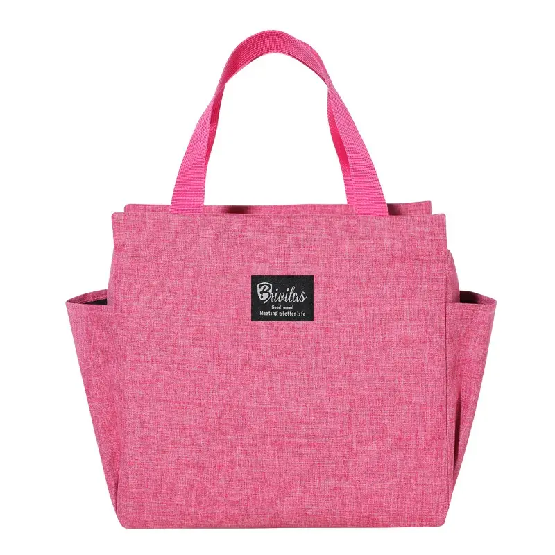B-label double pocket lunch bag [rose red]