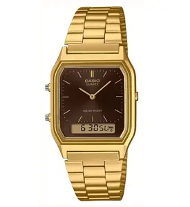 Casio Men's Analog Watch with Stainless Steel Strap AQ-230GA-5AMQYDF