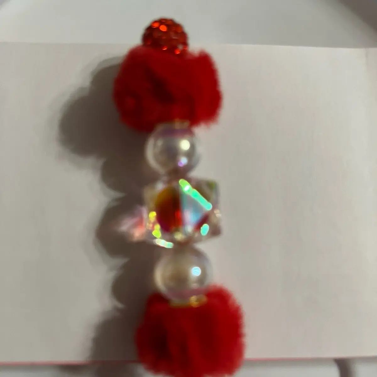 Fancy fuzzy beaded mechanical pencils.  Comes with lead.