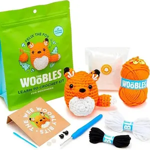 Beginner Crochet Set - Simple Arts and Crafts Knitting and Crochet Animal Set